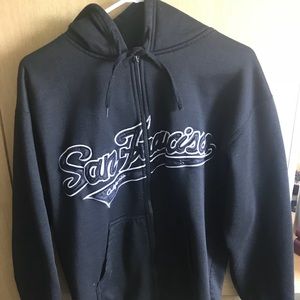 Black San Francisco Hoodie Sweatshirt